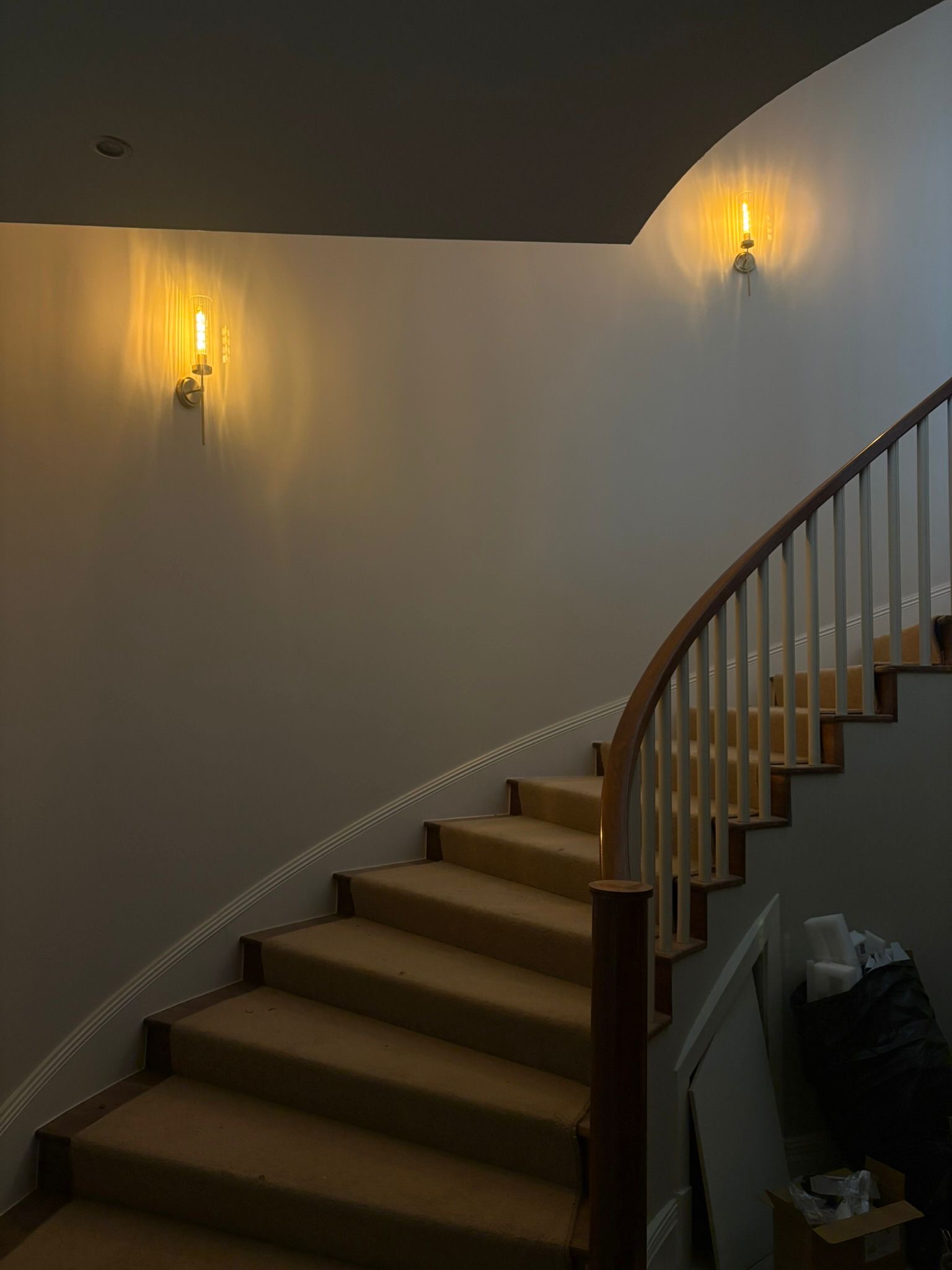 Staircase wall sconces, Cork