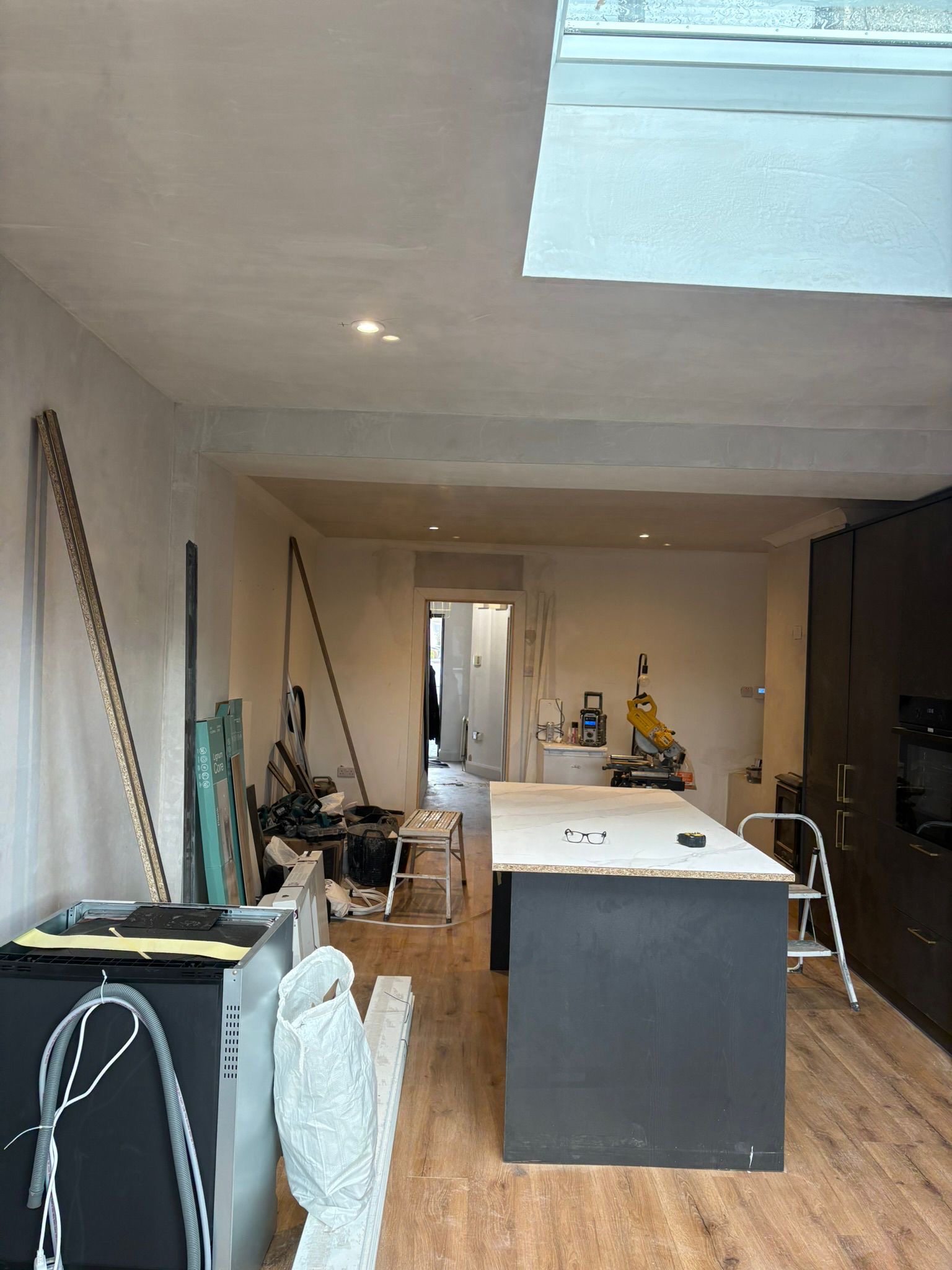 Kitchen extension downlights, Cork